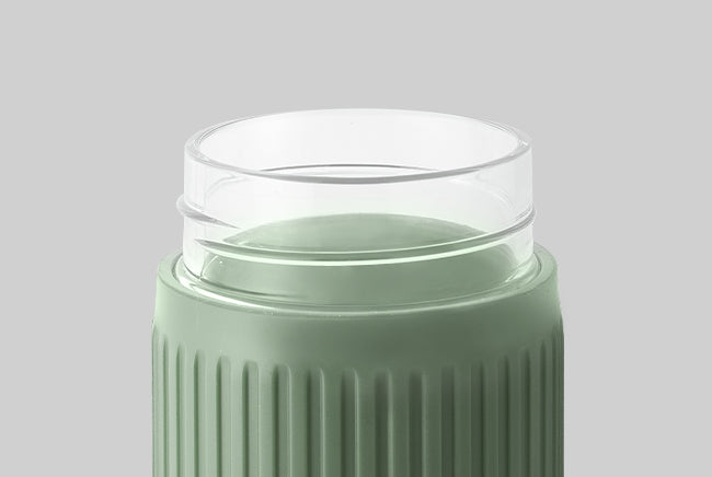 Black+Blum | Glass Travel Cup Black and Reusable, Proof, | USA BPA Leak 100% Eco-Friendly Free, Blum | Sustainable, Black+Blum –