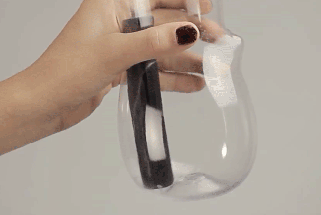 Petite bouteille d'eau en verre Eau Good Glass – LIME – LAPADD
