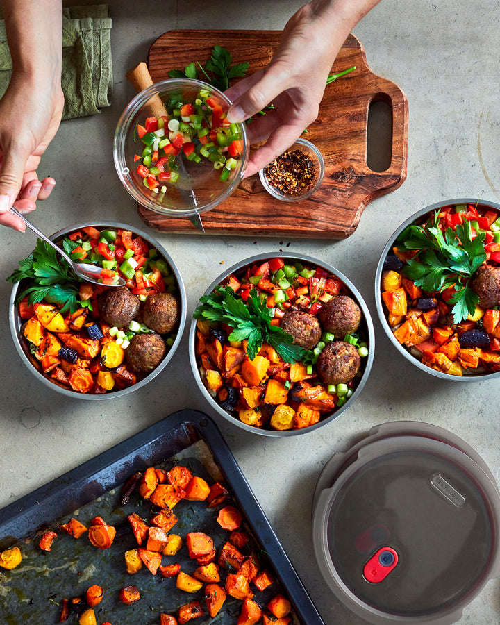 Meal Prep Containers | Stainless Steel, Microwave + Dishwasher-safe ...