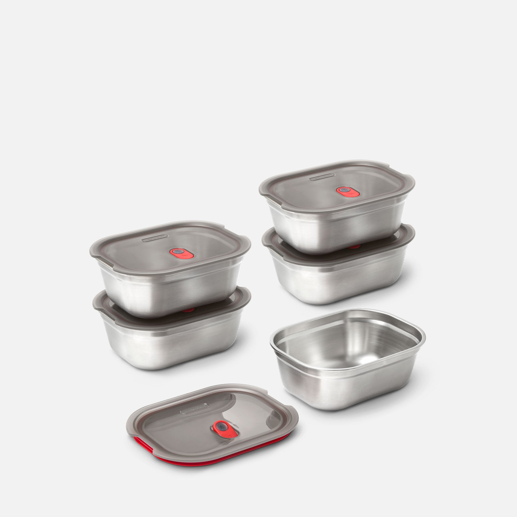 Clean Prep Box Black+Blum | Stainless Steel Meal Prep Food Box Set Of 5 | Reusable ...