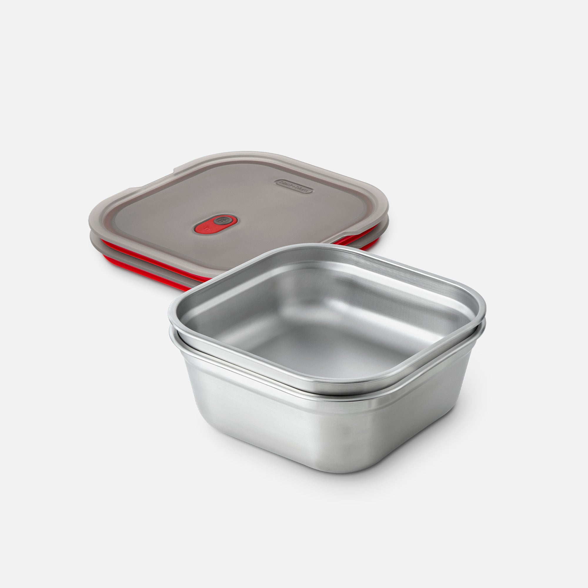 Black+Blum | Stainless Steel Meal Prep Square Food Box Set Of 2 ...